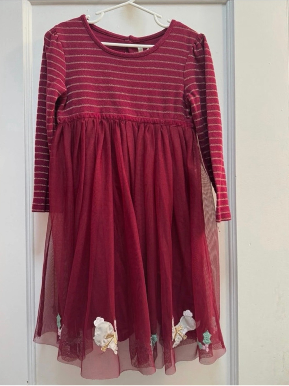 JoJo Maman Bebe Girls Tulle Christmas Dress